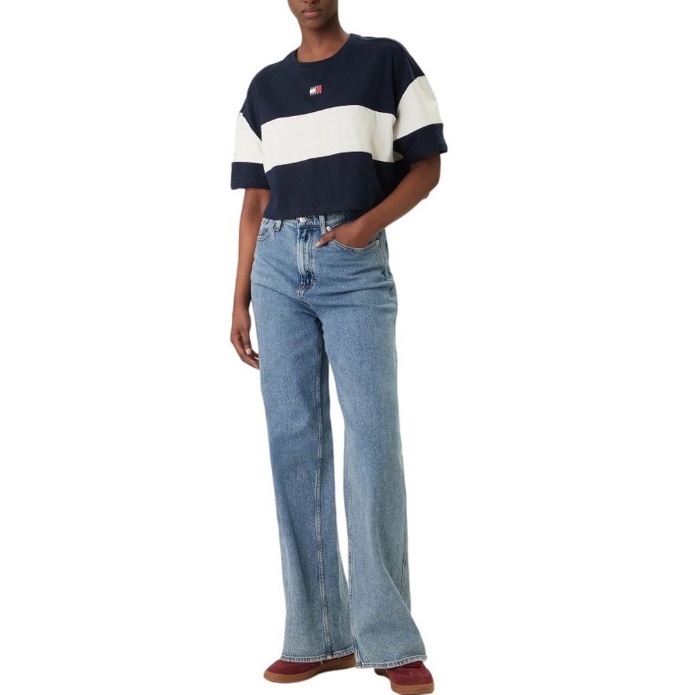 TOMMY JEANS CBLK BADGE T-SHIRT ΜΠΛΟΥΖΑ ΓΥΝΑΙΚΕΙΑ NAVY