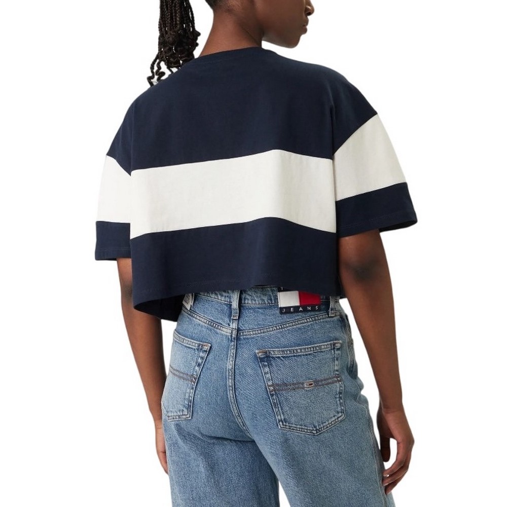 TOMMY JEANS CBLK BADGE T-SHIRT ΜΠΛΟΥΖΑ ΓΥΝΑΙΚΕΙΑ NAVY