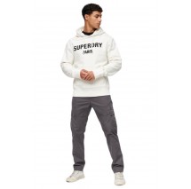 SUPERDRY LUXURY SPORT LOOSE HOOD ΜΠΛΟΥΖΑ ΦΟΥΤΕΡ ΑΝΔΡΙΚΗ WHITE