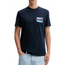 TOMMY JEANS REG DNA FLAG PLAY TEE EXT T-SHIRT ΜΠΛΟΥΖΑ ΑΝΔΡΙΚΗ DARK NAVY