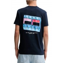 TOMMY JEANS REG DNA FLAG PLAY TEE EXT T-SHIRT ΜΠΛΟΥΖΑ ΑΝΔΡΙΚΗ DARK NAVY