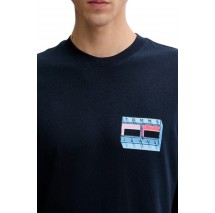 TOMMY JEANS REG DNA FLAG PLAY TEE EXT T-SHIRT ΜΠΛΟΥΖΑ ΑΝΔΡΙΚΗ DARK NAVY