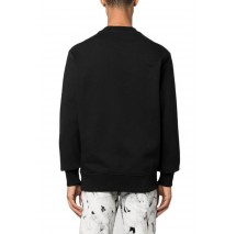 VERSACE JEANS COUTURE R LOGO FLOCK ΦΟΥΤΕΡ ΜΠΛΟΥΖΑ ΑΝΔΡΙΚΟ BLACK