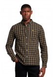 LYLE AND SCOTT MAINRANGE CHECKED POPLIN SHIRT ΠΟΥΚΑΜΙΣΟ ΑΝΔΡΙΚΟ KHAKI