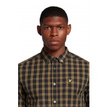 ΠΟΥΚΑΜΙΣΟ MAINRANGE CHECKED POPLIN SHIRT ΑΝΔΡΙΚΟ LYLE AND SCOTT KHAKI