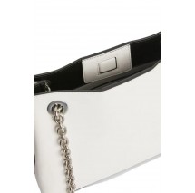 CALVIN KLEIN JEANS SCULPTED SHOULDER BAG W/CHAIN24 ΤΣΑΝΤΑ ΓΥΝΑΙΚΕΙΑ WHITE