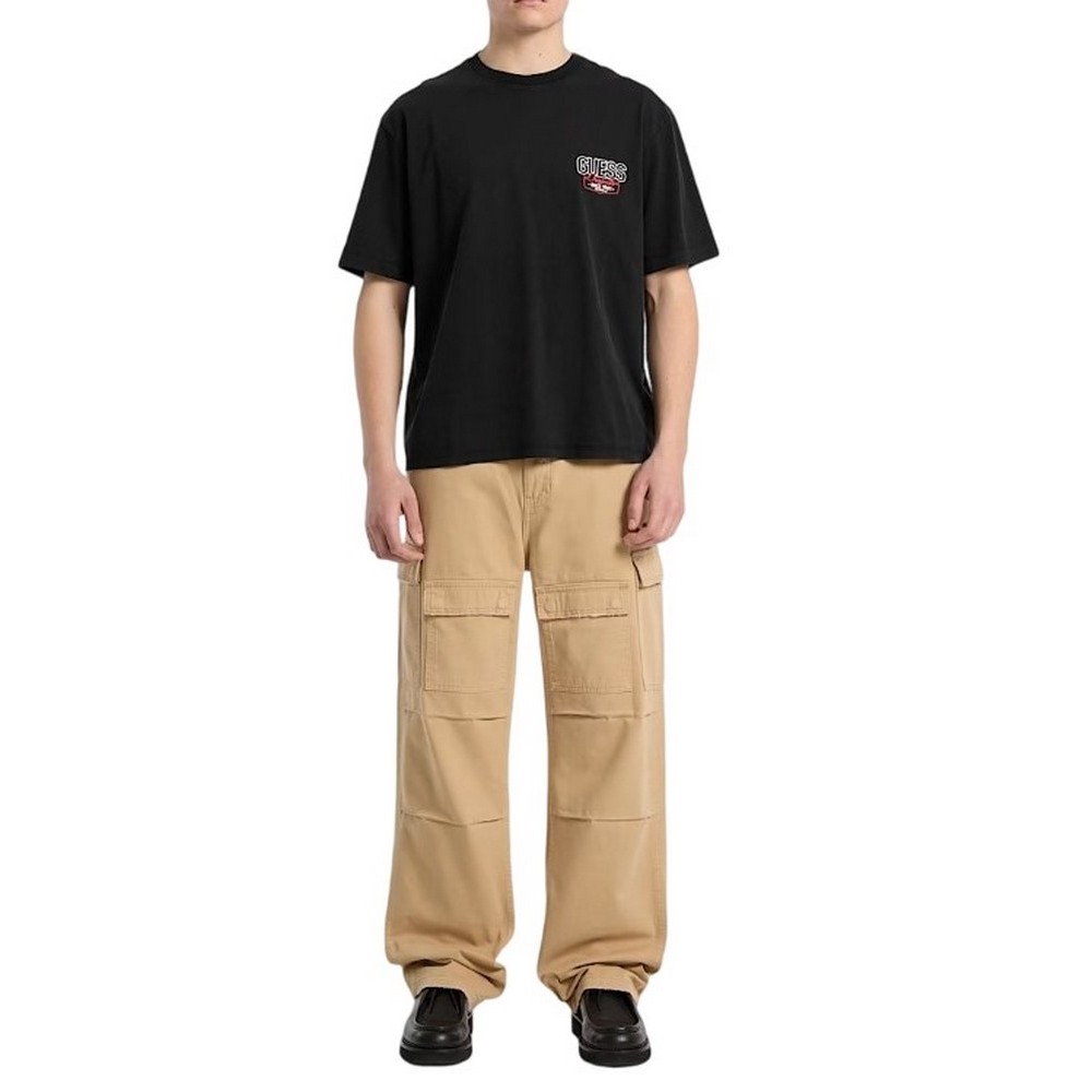 GUESS AMERICAN CLASSIC ΜΠΛΟΥΖΑ ΑΝΔΡΙΚΗ WASHED BLACK