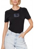 CALVIN KLEIN JEANS PRINTED BOX SLIM  TEE T-SHIRT ΓΥΝΑΙΚΕΙΟ BLACK