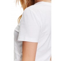 CALVIN KLEIN JEANS PRINTED BOX SLIM  TEE T-SHIRT ΓΥΝΑΙΚΕΙΟ WHITE