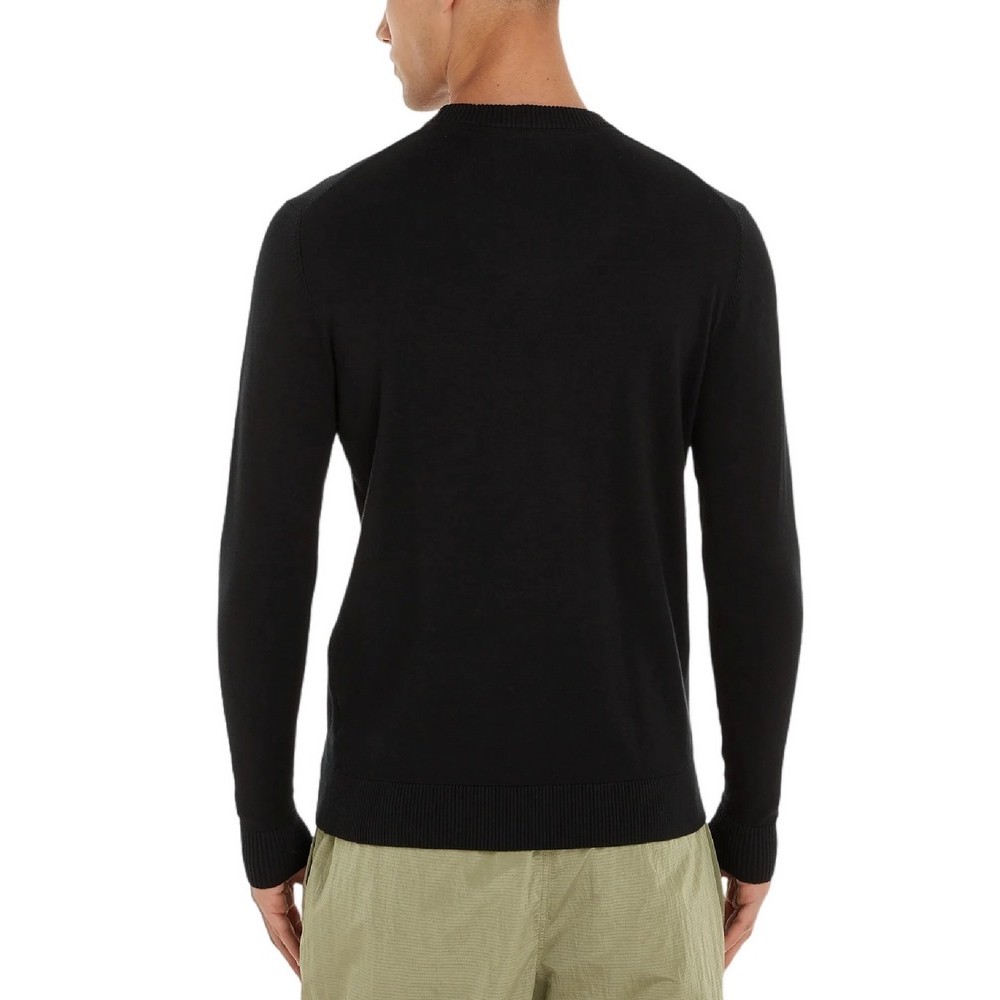 CALVIN KLEIN INSTITUTIONAL ESSENTIAL SWEATER ΜΠΛΟΥΖΑ ΑΝΔΡΙΚΗ BLACK