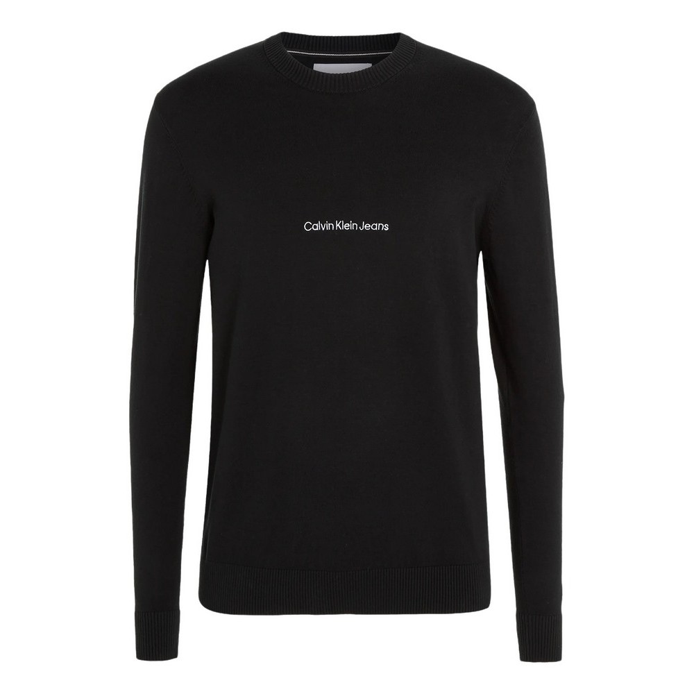 CALVIN KLEIN INSTITUTIONAL ESSENTIAL SWEATER ΜΠΛΟΥΖΑ ΑΝΔΡΙΚΗ BLACK