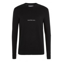 CALVIN KLEIN INSTITUTIONAL ESSENTIAL SWEATER ΜΠΛΟΥΖΑ ΑΝΔΡΙΚΗ BLACK