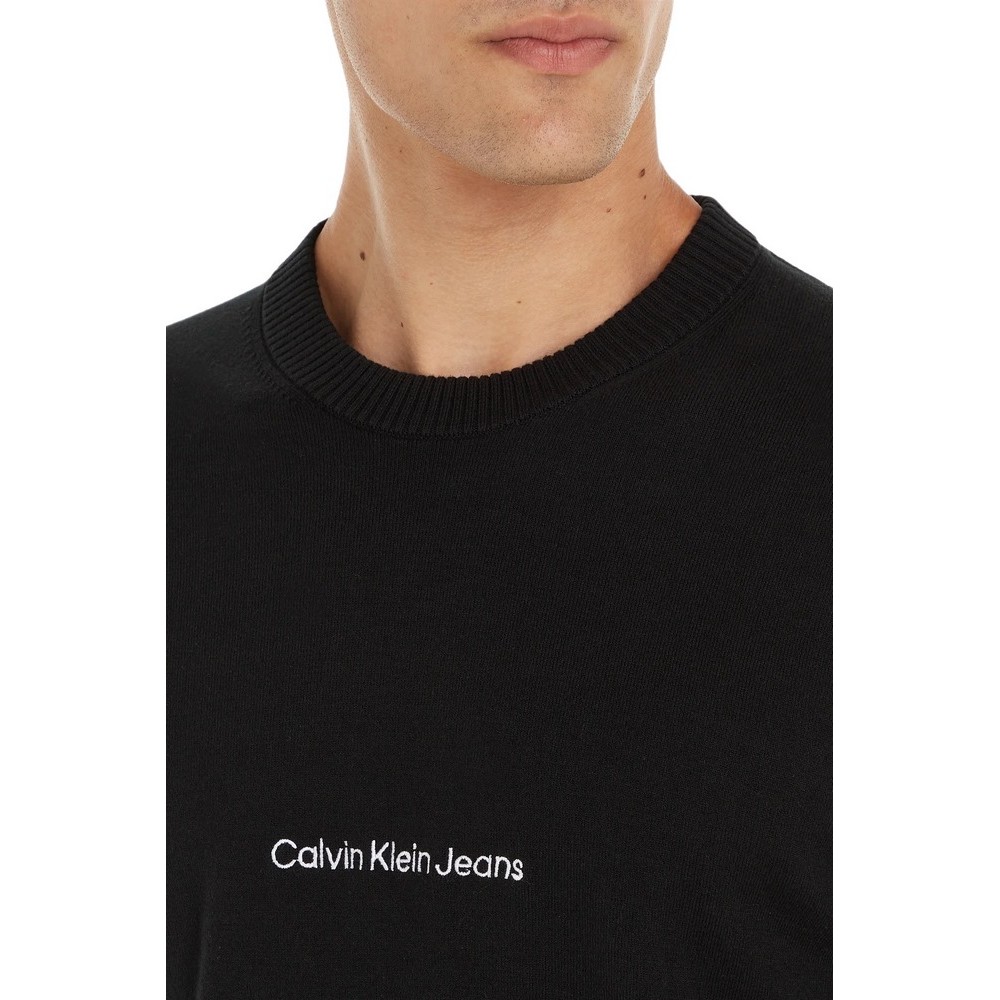 CALVIN KLEIN INSTITUTIONAL ESSENTIAL SWEATER ΜΠΛΟΥΖΑ ΑΝΔΡΙΚΗ BLACK