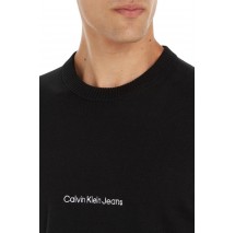 CALVIN KLEIN INSTITUTIONAL ESSENTIAL SWEATER ΜΠΛΟΥΖΑ ΑΝΔΡΙΚΗ BLACK