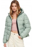 SUPERDRY HOODED SPIRIT SPORTS PUFFER ΜΠΟΥΦΑΝ ΓΥΝΑΙΚΕΙΟ GREEN