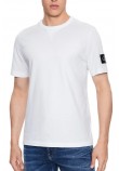 CALVIN KLEIN BADGE REGULAR TEE T-SHIRT ΑΝΔΡΙΚΟ WHITE