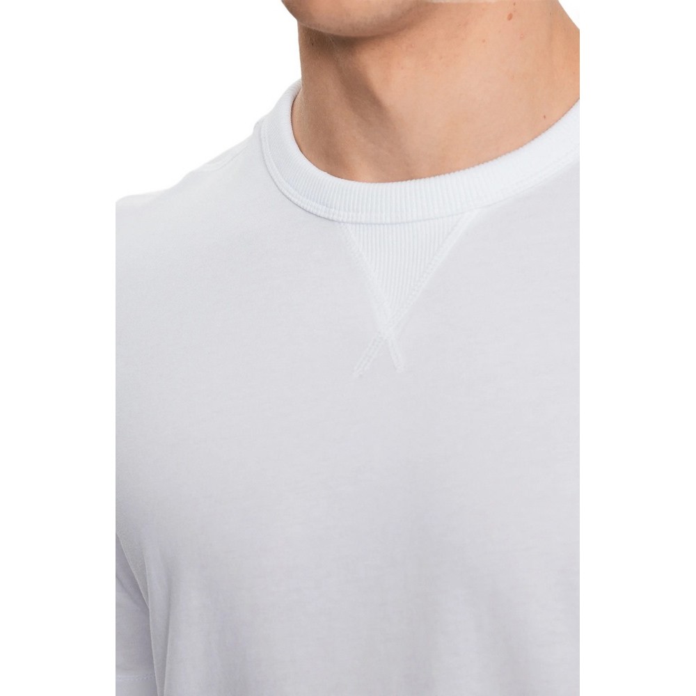 CALVIN KLEIN BADGE REGULAR TEE T-SHIRT ΑΝΔΡΙΚΟ WHITE