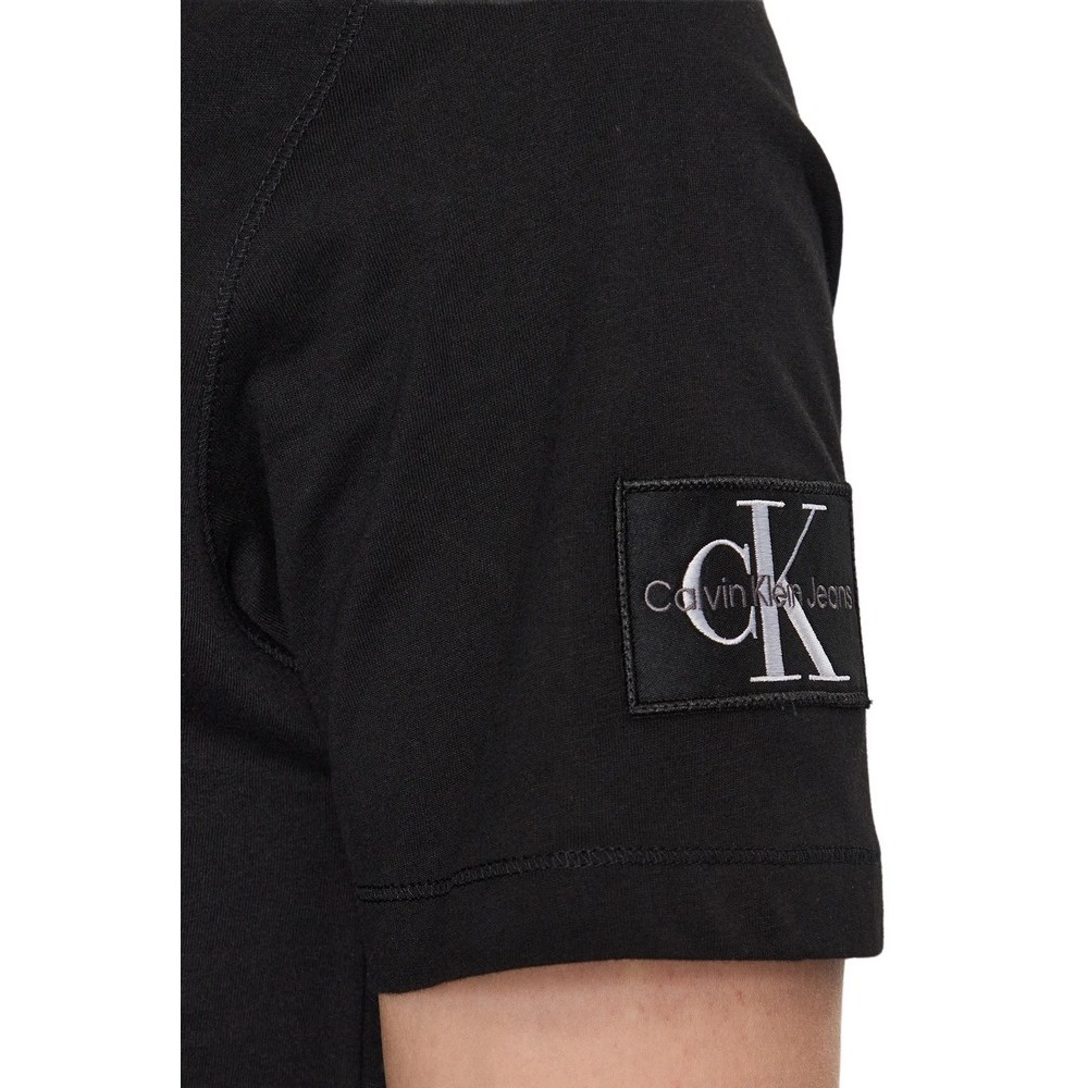 CALVIN KLEIN BADGE REGULAR TEE T-SHIRT ΑΝΔΡΙΚΟ BLACK