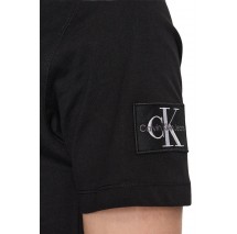 CALVIN KLEIN BADGE REGULAR TEE T-SHIRT ΑΝΔΡΙΚΟ BLACK