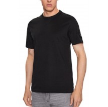 CALVIN KLEIN BADGE REGULAR TEE T-SHIRT ΑΝΔΡΙΚΟ BLACK