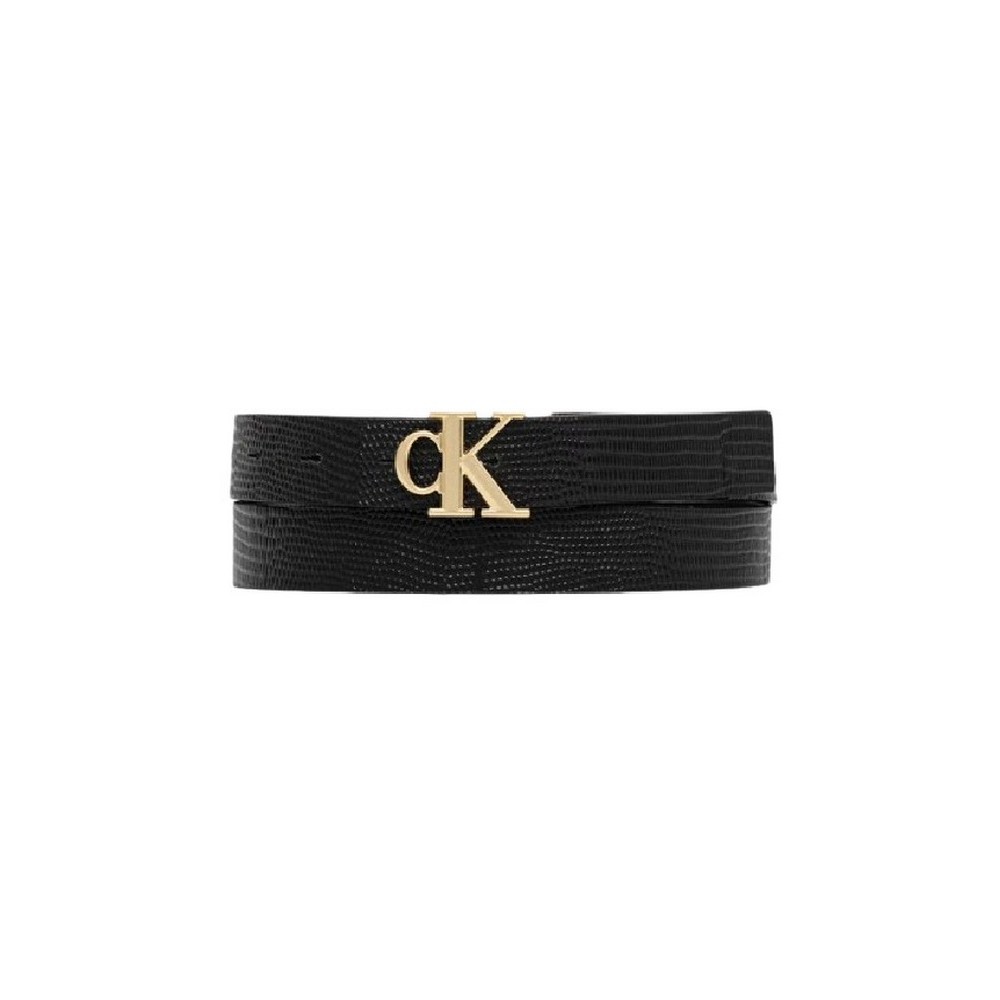 CALVIN KLEIN MONOGRAM BUCKLE 25MM ΖΩΝΗ ΓΥΝΑΙΚΕΙΑ BLACK
