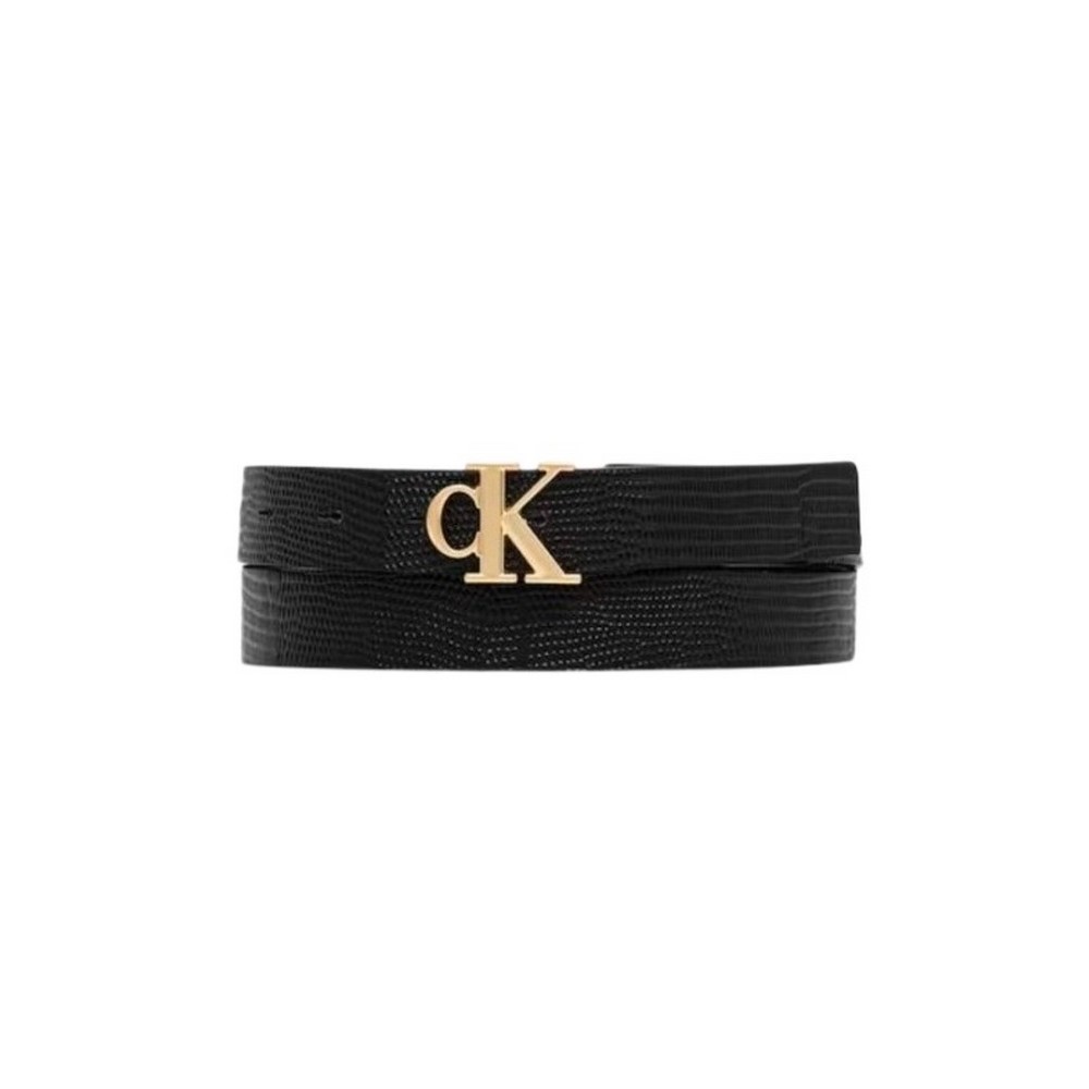 CALVIN KLEIN MONOGRAM BUCKLE 25MM ΖΩΝΗ ΓΥΝΑΙΚΕΙΑ BLACK