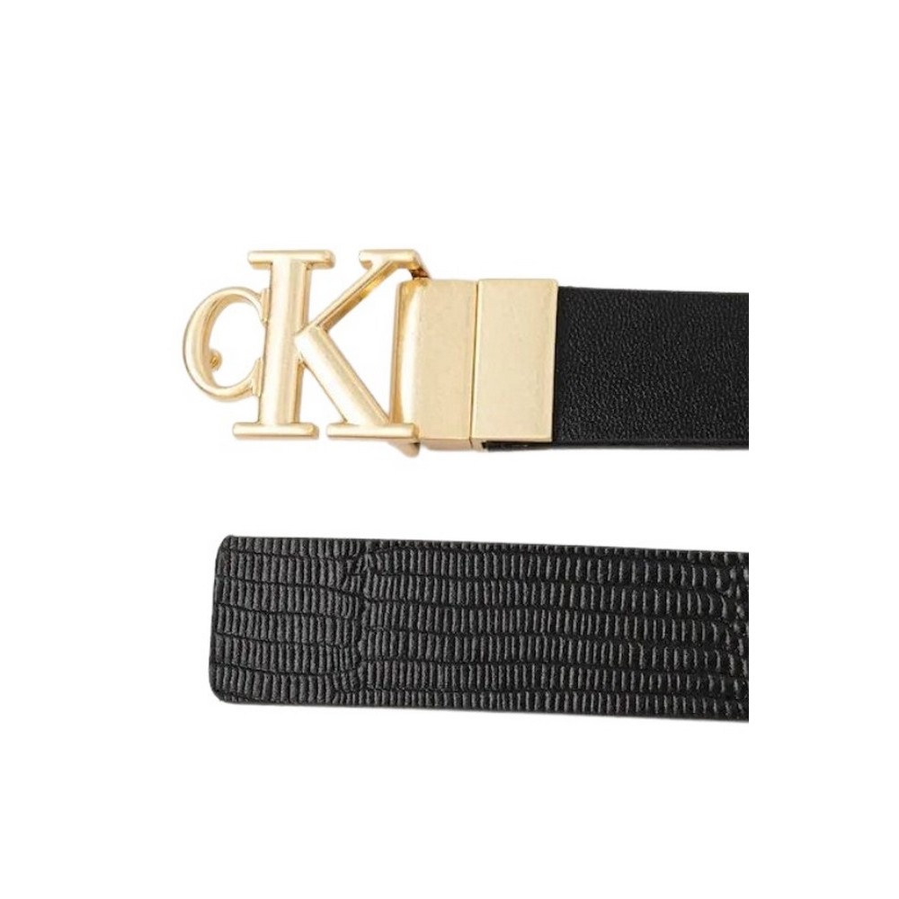 CALVIN KLEIN MONOGRAM BUCKLE 25MM ΖΩΝΗ ΓΥΝΑΙΚΕΙΑ BLACK