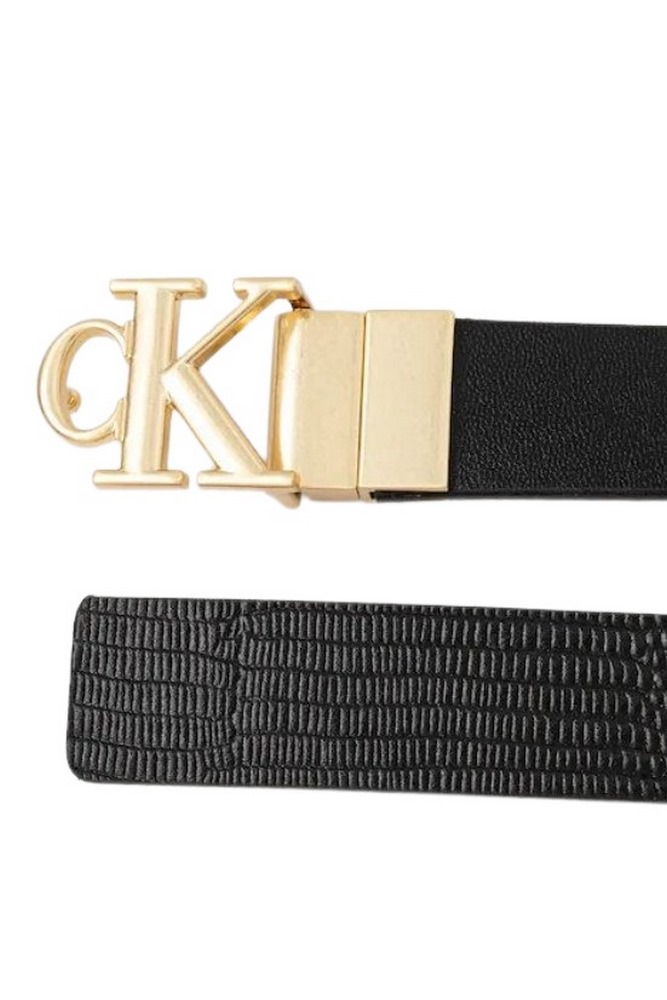 CALVIN KLEIN MONOGRAM BUCKLE 25MM ΖΩΝΗ ΓΥΝΑΙΚΕΙΑ BLACK