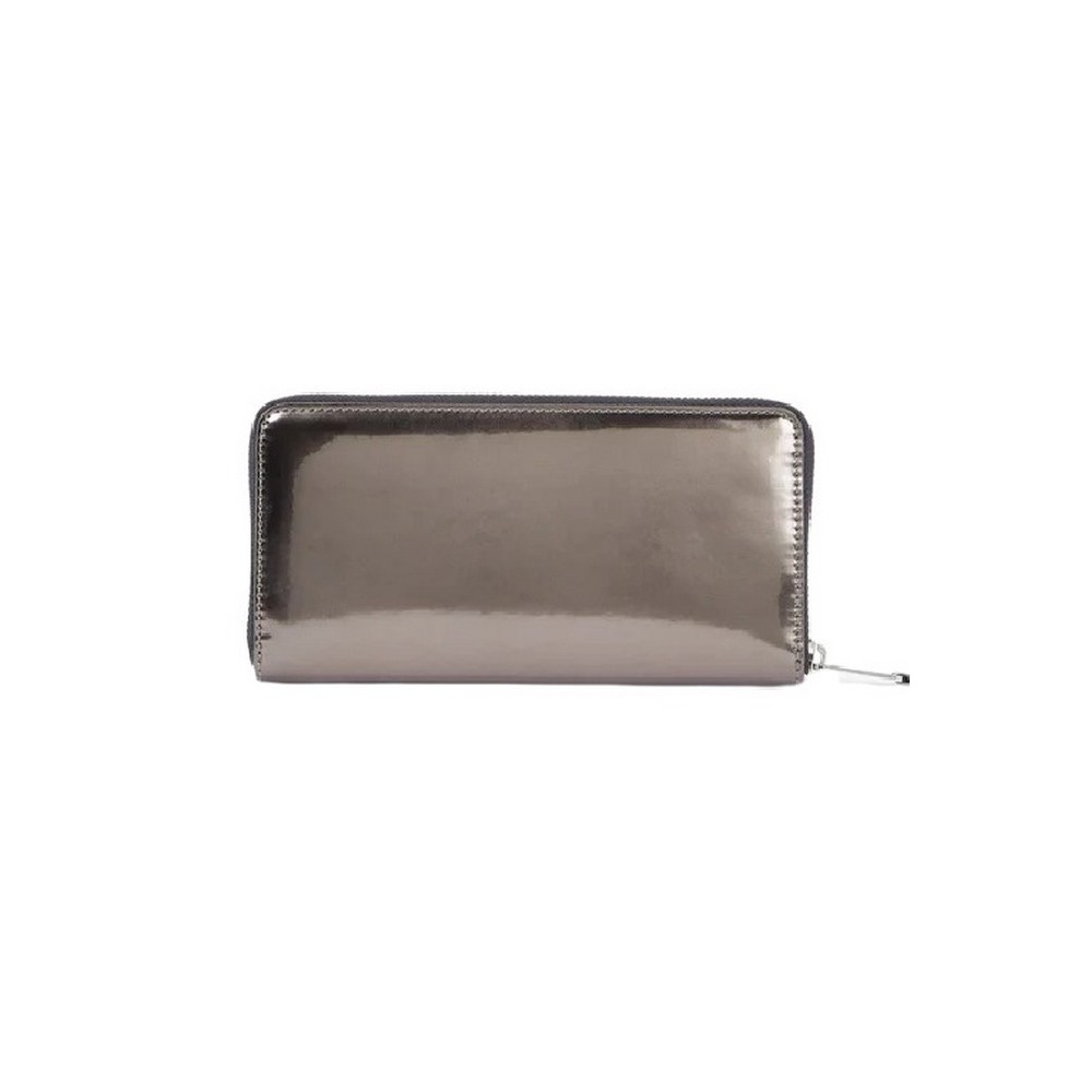 TOMMY HILFIGER TJW MUST LARGE ZA METALLIC ΠΟΡΤΟΦΟΛΙ ΓΥΝΑΙΚΕΙΟ SILVER