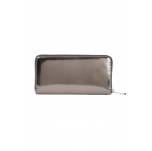 TOMMY HILFIGER TJW MUST LARGE ZA METALLIC ΠΟΡΤΟΦΟΛΙ ΓΥΝΑΙΚΕΙΟ SILVER