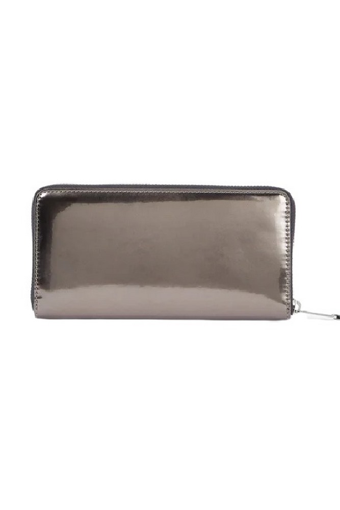 TOMMY HILFIGER TJW MUST LARGE ZA METALLIC ΠΟΡΤΟΦΟΛΙ ΓΥΝΑΙΚΕΙΟ SILVER