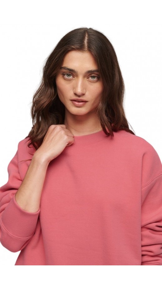 SUPERDRY D2 OVIN ESSENTIAL LOGO SWEATSHIRT UB ΦΟΥΤΕΡ ΜΠΛΟΥΖΑ ΓΥΝΑΙΚΕΙΑ PINK