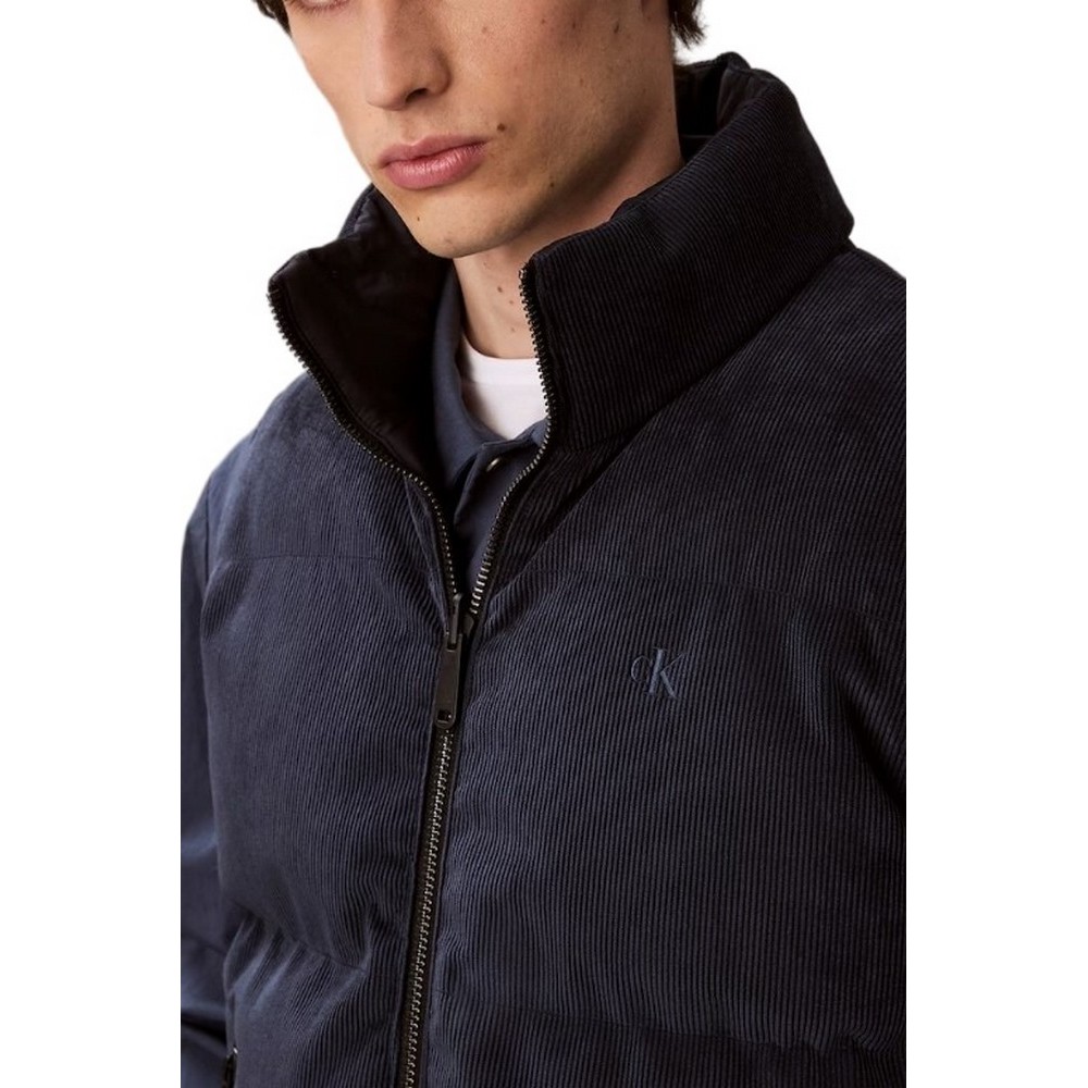 CALVIN KLEIN JEANS SLVLSS REVERSIBLE CORDUROY PUFFE ΓΙΛΕΚΟ ΜΠΟΥΦΑΝ ΑΝΔΡΙΚΟ NAVY