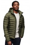 SUPERDRY HOODED SPORT PADDED ΜΠΟΥΦΑΝ ΑΝΔΡΙΚΟ GREEN