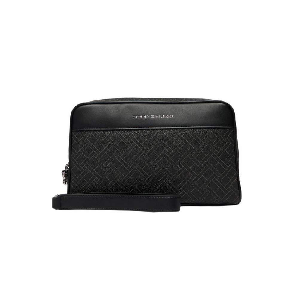 TOMMY HILFIGER FLAG MONOGRAM POUCH ΤΣΑΝΤΑ ΑΝΔΡΙΚΗ BLACK