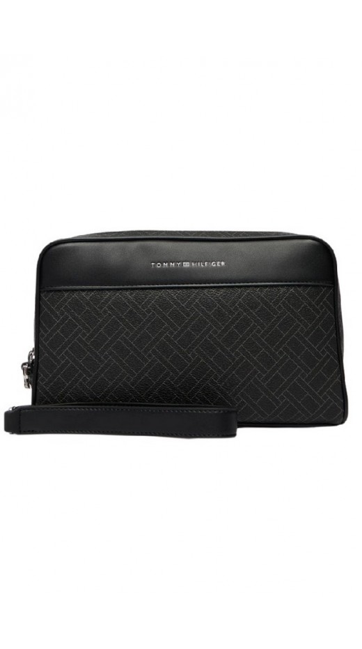 TOMMY HILFIGER FLAG MONOGRAM POUCH ΤΣΑΝΤΑ ΑΝΔΡΙΚΗ BLACK