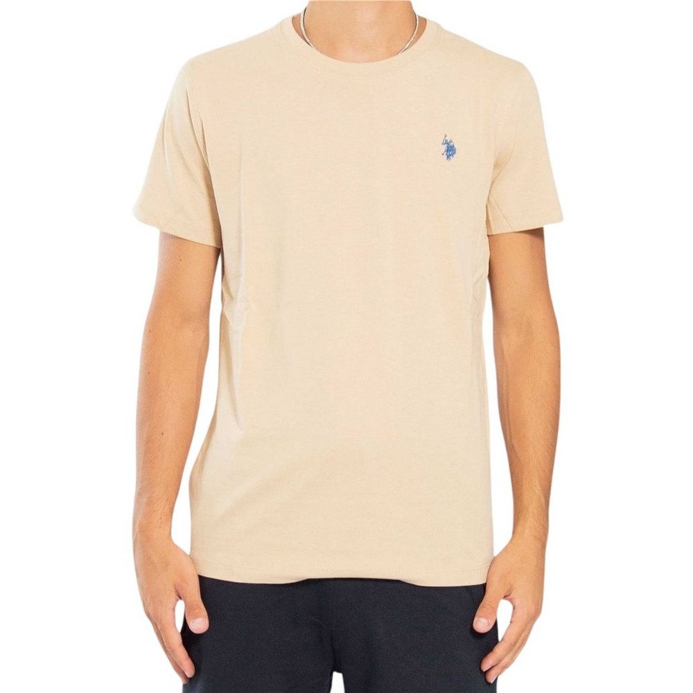 U.S POLO ASSN 49351 T-SHIRT ΜΠΛΟΥΖΑ ΑΝΔΡΙΚH BEIGE