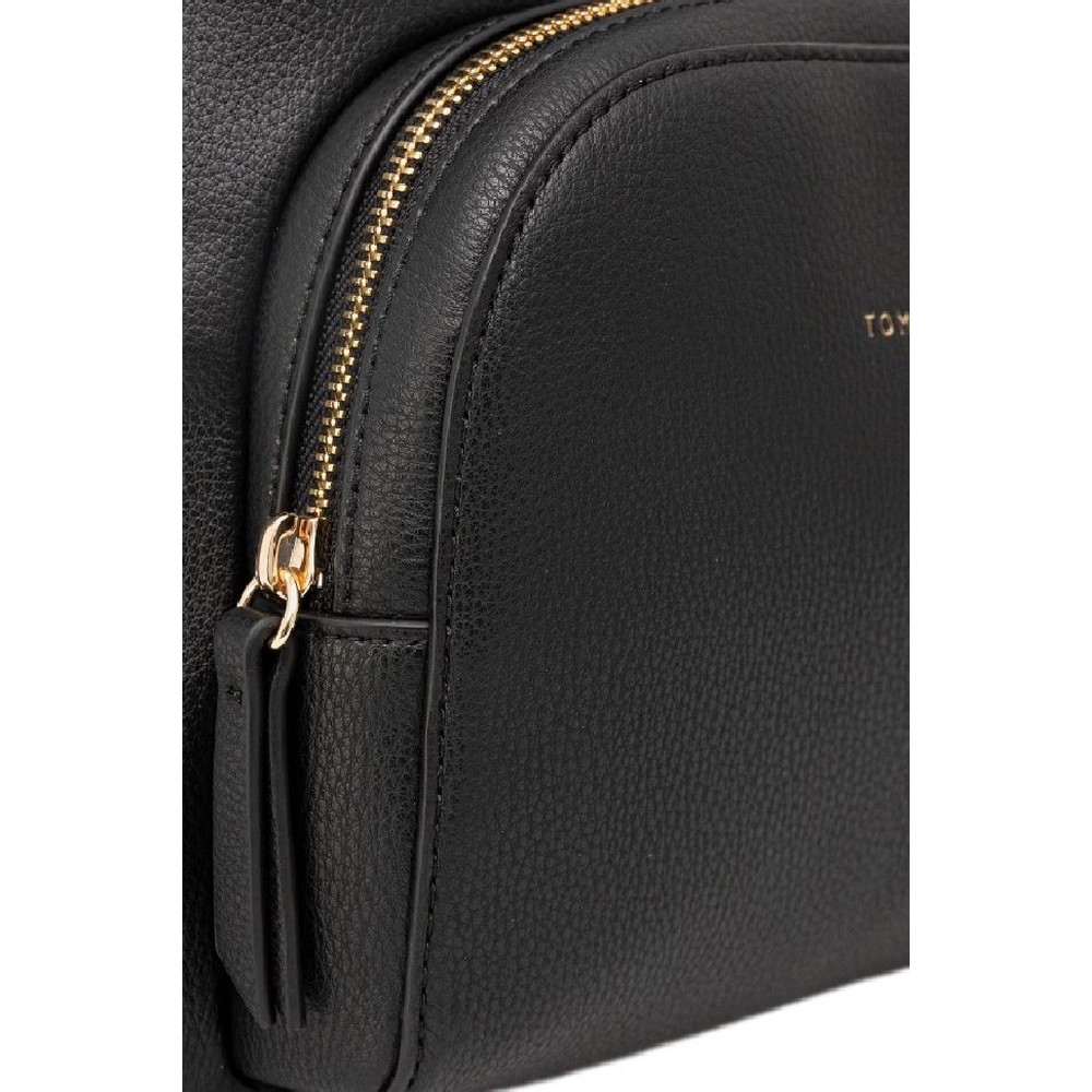 TOMMY HILFIGER TH LOGO BACKPACK ΤΣΑΝΤΑ ΓΥΝΑΙΚΕΙΑ BLACK