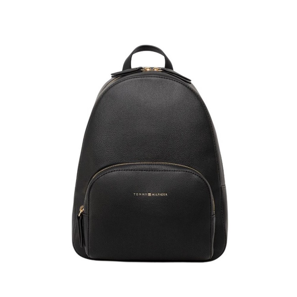 TOMMY HILFIGER TH LOGO BACKPACK ΤΣΑΝΤΑ ΓΥΝΑΙΚΕΙΑ BLACK