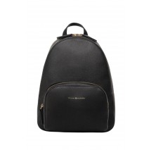 TOMMY HILFIGER TH LOGO BACKPACK ΤΣΑΝΤΑ ΓΥΝΑΙΚΕΙΑ BLACK