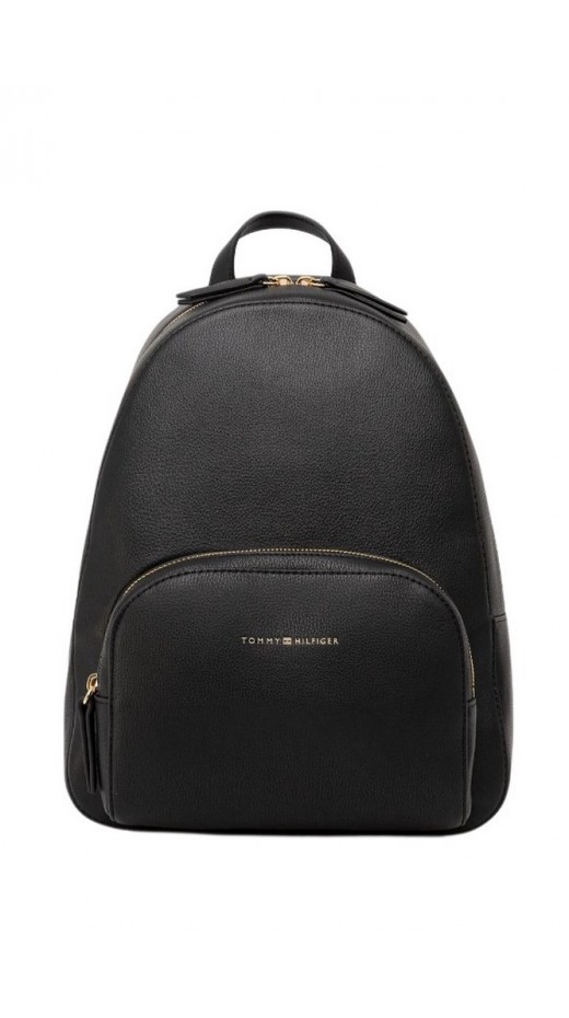 TOMMY HILFIGER  LOGO BACKPACK ΤΣΑΝΤΑ ΓΥΝΑΙΚΕΙΑ BLACK