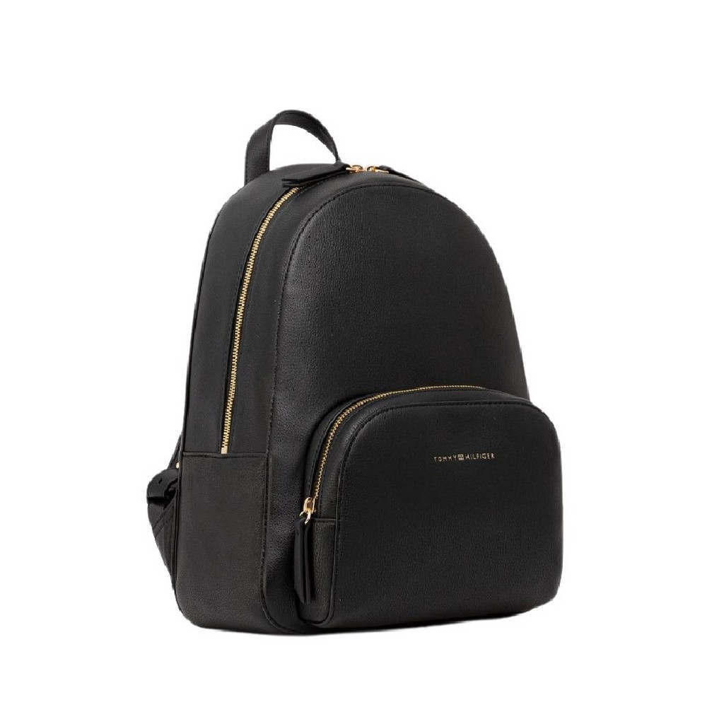 TOMMY HILFIGER TH LOGO BACKPACK ΤΣΑΝΤΑ ΓΥΝΑΙΚΕΙΑ BLACK