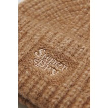 SUPERDRY D3 SDRY RIB KNIT BEANIE HAT ΣΚΟΥΦΟΣ  ΓΥΝΑΙΚΕΙΟΣ BROWN