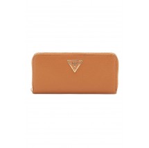 GUESS LAUREL II SLG LARGE ZIP AROUND ΠΟΡΤΟΦΟΛΙ ΓΥΝΑΙΚΕΙΟ COGNAC