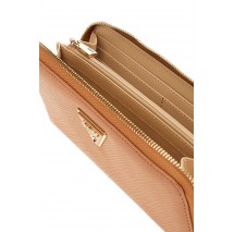 GUESS LAUREL II SLG LARGE ZIP AROUND ΠΟΡΤΟΦΟΛΙ ΓΥΝΑΙΚΕΙΟ COGNAC