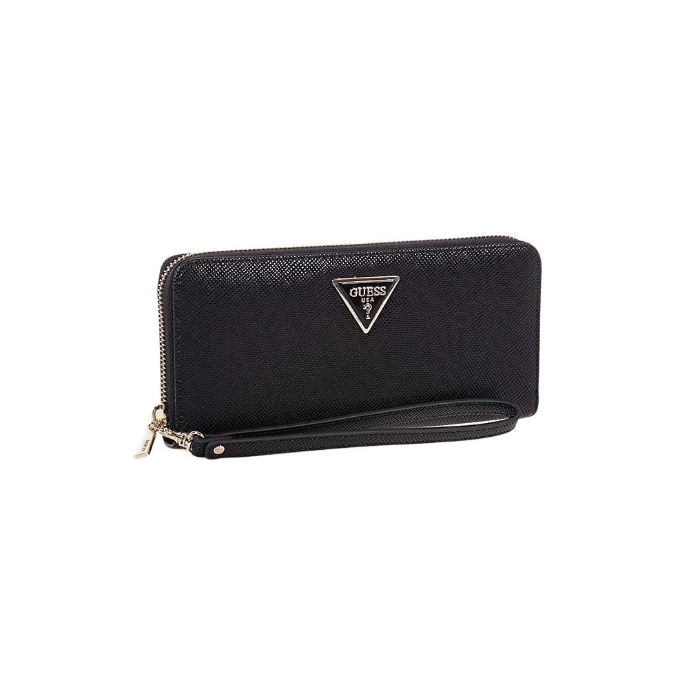 GUESS LAUREL II SLG LARGE ZIP AROUND ΠΟΡΤΟΦΟΛΙ ΓΥΝΑΙΚΕΙΟ BLACK