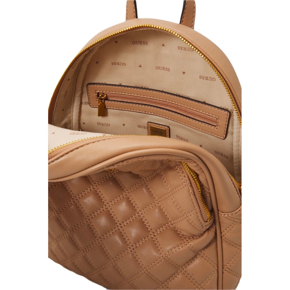 GUESS GIULLY BACKPACK ΤΣΑΝΤΑ ΓΥΝΑΙΚΕΙΑ BEIGE