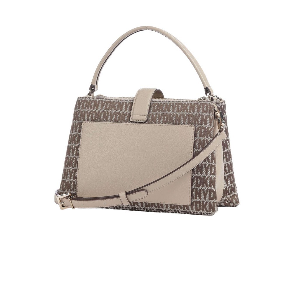 DKNY DEENA SATCHELS HANDBAG ΤΣΑΝΤΑ ΓΥΝΑΙΚΕΙΑ BEIGE