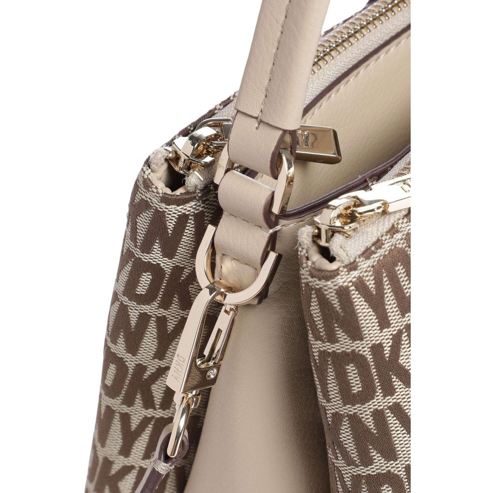 DKNY DEENA SATCHELS HANDBAG ΤΣΑΝΤΑ ΓΥΝΑΙΚΕΙΑ BEIGE