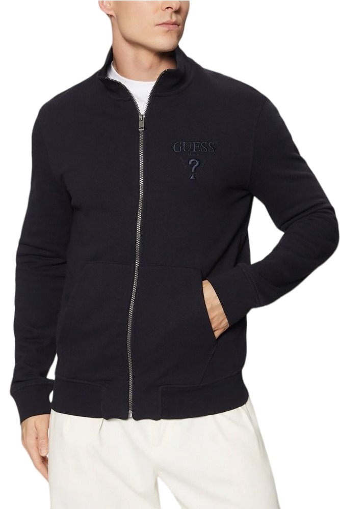 GUESS AL HIGH NECK FULLZIP SWEATSH ΖΑΚΕΤΑ ΦΟΥΤΕΡ ΑΝΔΡΙΚΗ NAVY